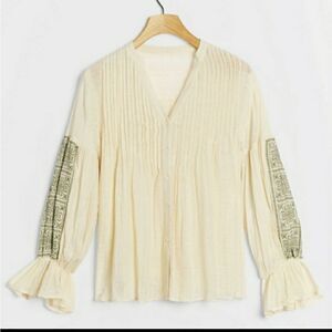 NWT ANTHROPOLOGIE embroidered shirt 